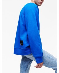 blaues bedrucktes Sweatshirt von KARL LAGERFELD JEANS