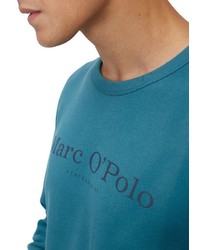 blaues bedrucktes Sweatshirt von Marc O'Polo