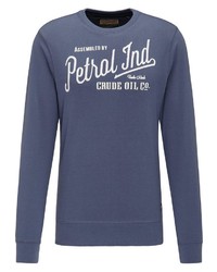 blaues bedrucktes Sweatshirt von Petrol Industries