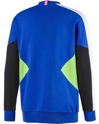 blaues bedrucktes Sweatshirt von Puma