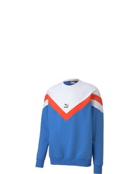 blaues bedrucktes Sweatshirt von Puma