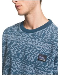 blaues bedrucktes Sweatshirt von Quiksilver