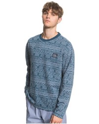 blaues bedrucktes Sweatshirt von Quiksilver