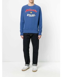 blaues bedrucktes Sweatshirt von atlantic stars