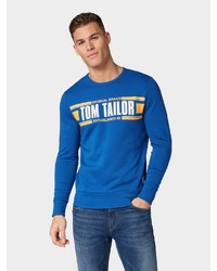 blaues bedrucktes Sweatshirt von Tom Tailor