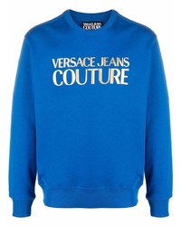 blaues bedrucktes Sweatshirt von VERSACE JEANS COUTURE