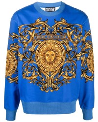 blaues bedrucktes Sweatshirt von VERSACE JEANS COUTURE