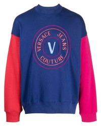 blaues bedrucktes Sweatshirt von VERSACE JEANS COUTURE