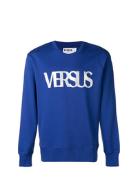blaues bedrucktes Sweatshirt von Versus