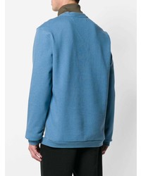 blaues bedrucktes Sweatshirt von Damir Doma