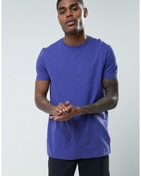 blaues bedrucktes T-shirt von Asos