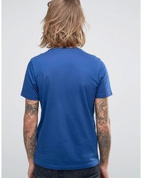 blaues bedrucktes T-shirt von Paul Smith