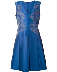 blaues besticktes Kleid von Alberta Ferretti