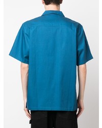 blaues besticktes Kurzarmhemd von Carhartt WIP
