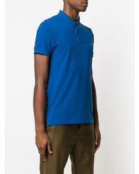 blaues besticktes Polohemd von Etro