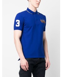 blaues besticktes Polohemd von Polo Ralph Lauren