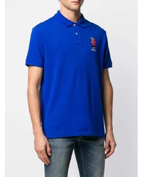 blaues besticktes Polohemd von Polo Ralph Lauren