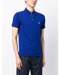 blaues besticktes Polohemd von Polo Ralph Lauren