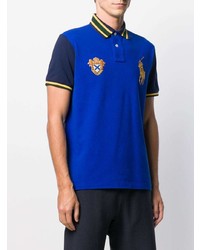 blaues besticktes Polohemd von Polo Ralph Lauren