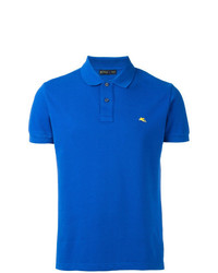 blaues besticktes Polohemd von Etro