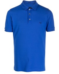 blaues besticktes Polohemd von Fay