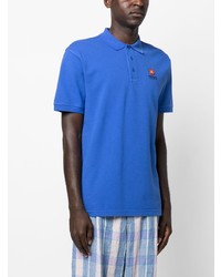 blaues besticktes Polohemd von Kenzo