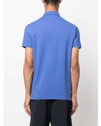 blaues besticktes Polohemd von Polo Ralph Lauren