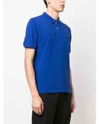 blaues besticktes Polohemd von Woolrich