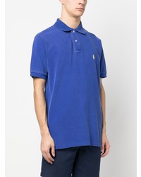 blaues besticktes Polohemd von Polo Ralph Lauren