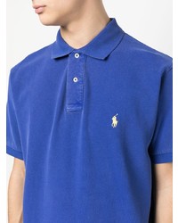 blaues besticktes Polohemd von Polo Ralph Lauren