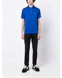 blaues besticktes Polohemd von Michael Kors