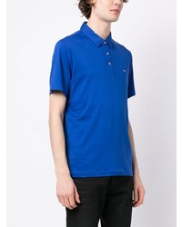 blaues besticktes Polohemd von Michael Kors