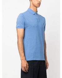 blaues besticktes Polohemd von Polo Ralph Lauren