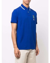 blaues besticktes Polohemd von Polo Ralph Lauren