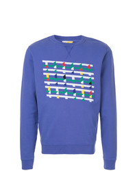 blaues besticktes Sweatshirt von Geym