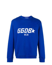 blaues besticktes Sweatshirt von Golden Goose Deluxe Brand