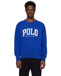 blaues besticktes Sweatshirt von Polo Ralph Lauren