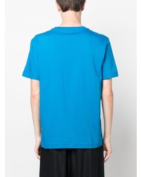 blaues besticktes T-Shirt mit einem Rundhalsausschnitt von Missoni