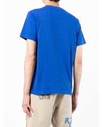 blaues besticktes T-Shirt mit einem Rundhalsausschnitt von Carhartt WIP