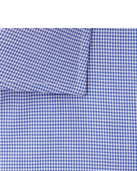 blaues Businesshemd mit Vichy-Muster von Turnbull & Asser