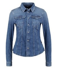 blaues Businesshemd