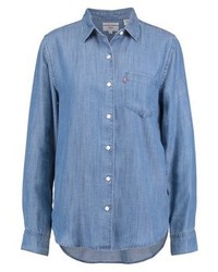 blaues Businesshemd