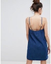 blaues Camisole-Kleid aus Jeans von Pull&Bear