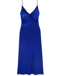 blaues Camisole-Kleid aus Seide