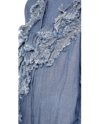 blaues Chambray Hemd von MARQUES ALMEIDA