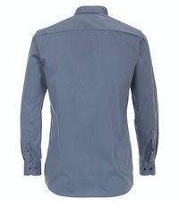 blaues Chambray Langarmhemd von Casamoda
