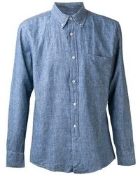 blaues Chambray Langarmhemd von Our Legacy