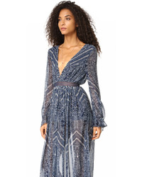 blaues Chiffon Maxikleid von The Jetset Diaries