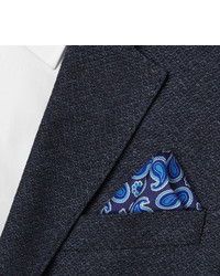 blaues Einstecktuch mit Paisley-Muster von Turnbull & Asser