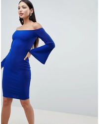 blaues figurbetontes Kleid von AX Paris